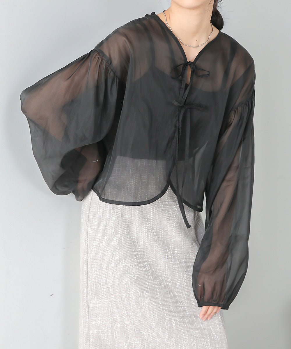 TULLE CARDIGAN SET ONE PIECE