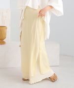 REVERSIBLE SHEER PLEATED SKIRT