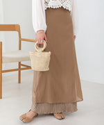 REVERSIBLE SHEER PLEATED SKIRT