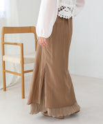 REVERSIBLE SHEER PLEATED SKIRT