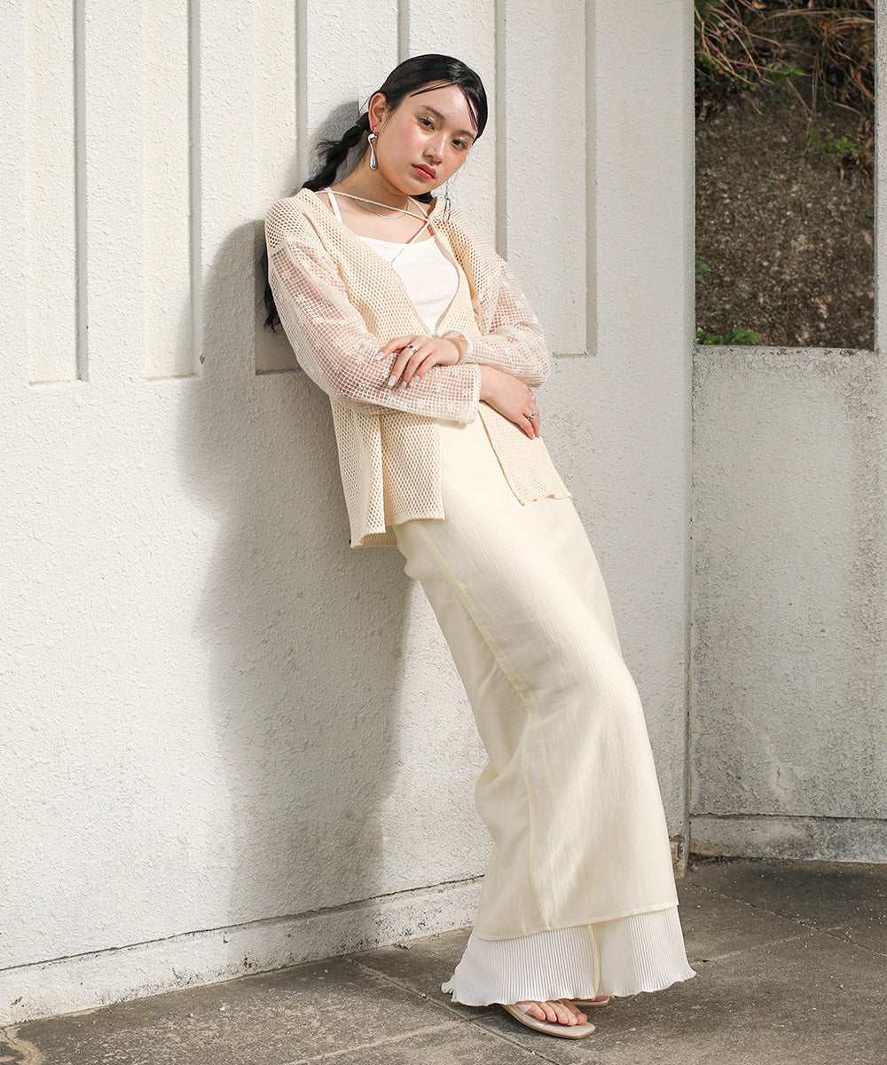 2WAY MESH LACE BLOUSE