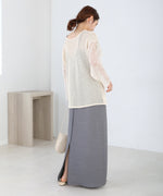 2WAY MESH LACE BLOUSE