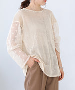 2WAY MESH LACE BLOUSE