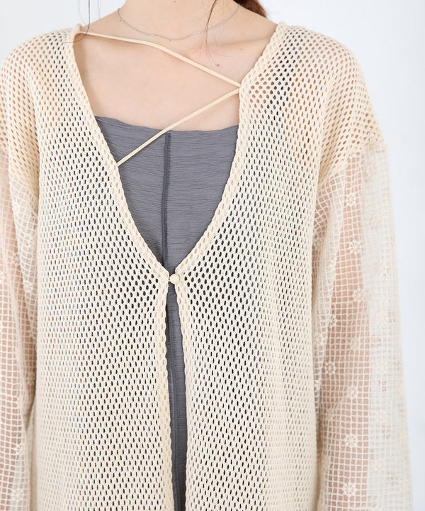 2WAY MESH LACE BLOUSE