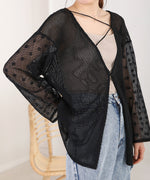 2WAY MESH LACE BLOUSE