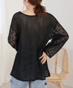 2WAY MESH LACE BLOUSE
