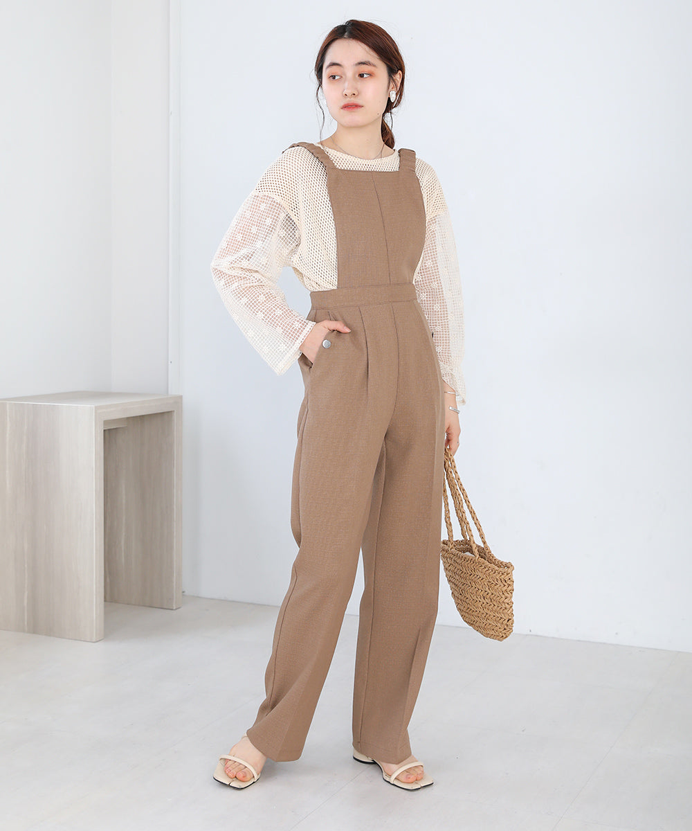 2WAY MESH LACE BLOUSE