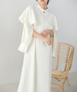 CAPE SLEEVE SLIT ONEPIECE