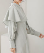 CAPE SLEEVE SLIT ONEPIECE