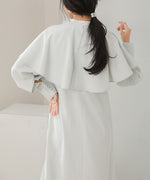 CAPE SLEEVE SLIT ONEPIECE