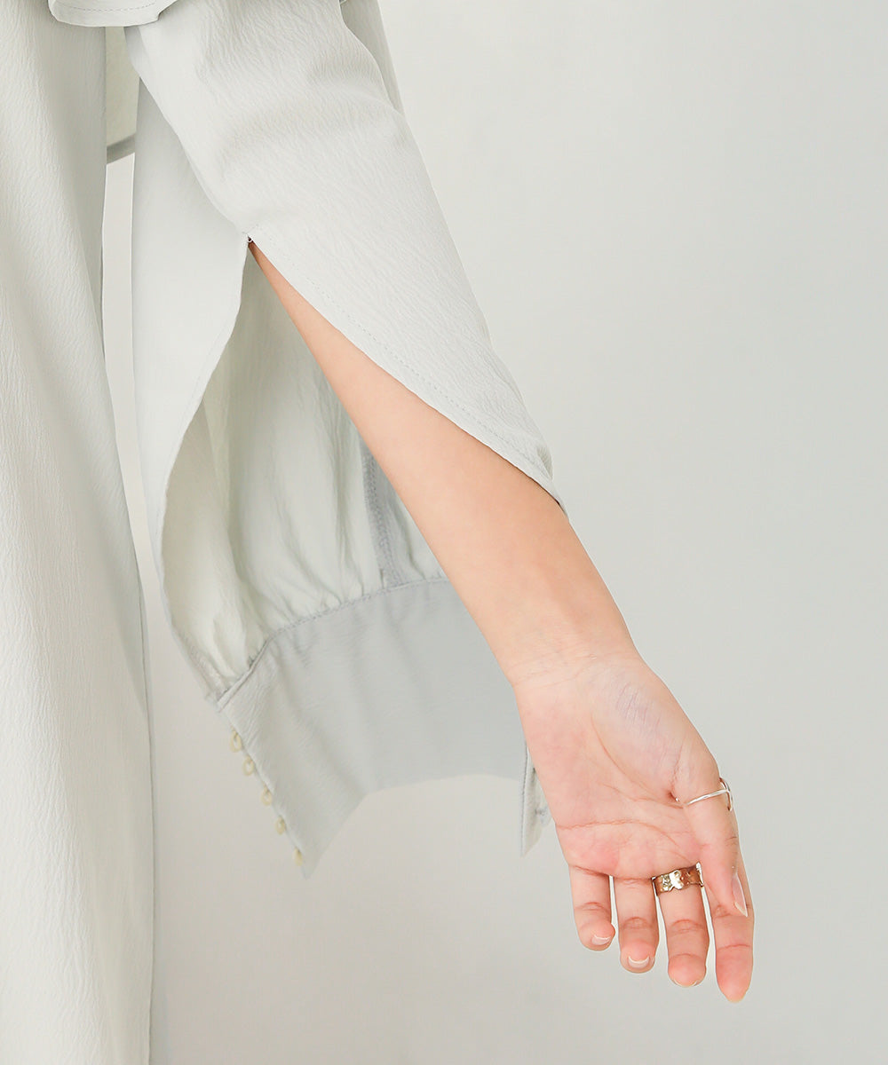 CAPE SLEEVE SLIT ONEPIECE