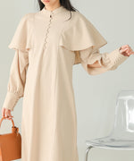 CAPE SLEEVE SLIT ONEPIECE