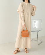 CAPE SLEEVE SLIT ONEPIECE