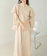 CAPE SLEEVE SLIT ONEPIECE