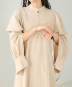 CAPE SLEEVE SLIT ONEPIECE