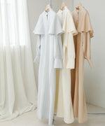 CAPE SLEEVE SLIT ONEPIECE