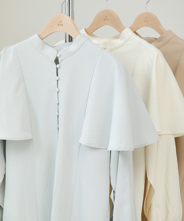 CAPE SLEEVE SLIT ONEPIECE