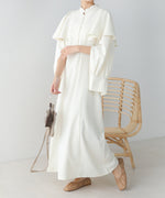 CAPE SLEEVE SLIT ONEPIECE