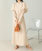 CAPE SLEEVE SLIT ONEPIECE