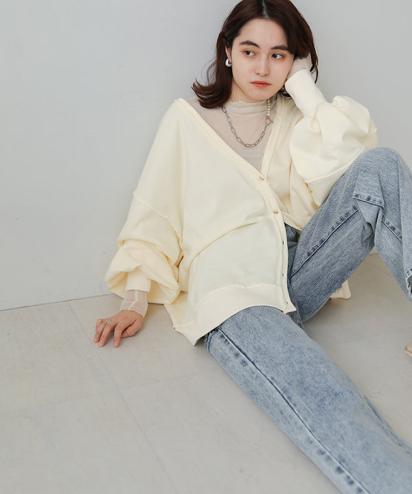 2WAY LOGO SWEAT CARDIGAN