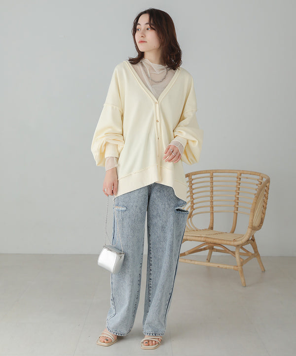2WAY LOGO SWEAT CARDIGAN