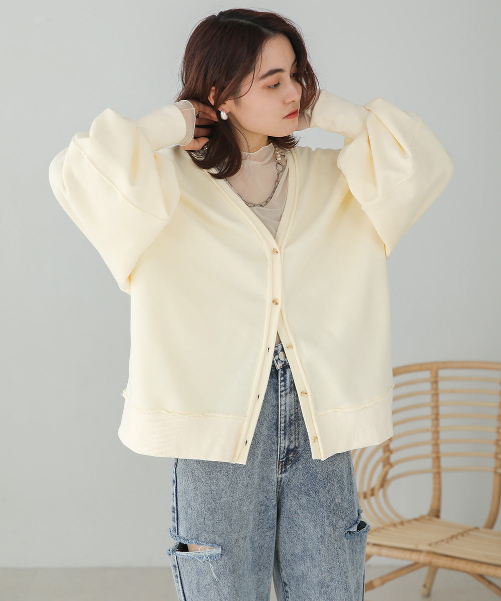 2WAY LOGO SWEAT CARDIGAN