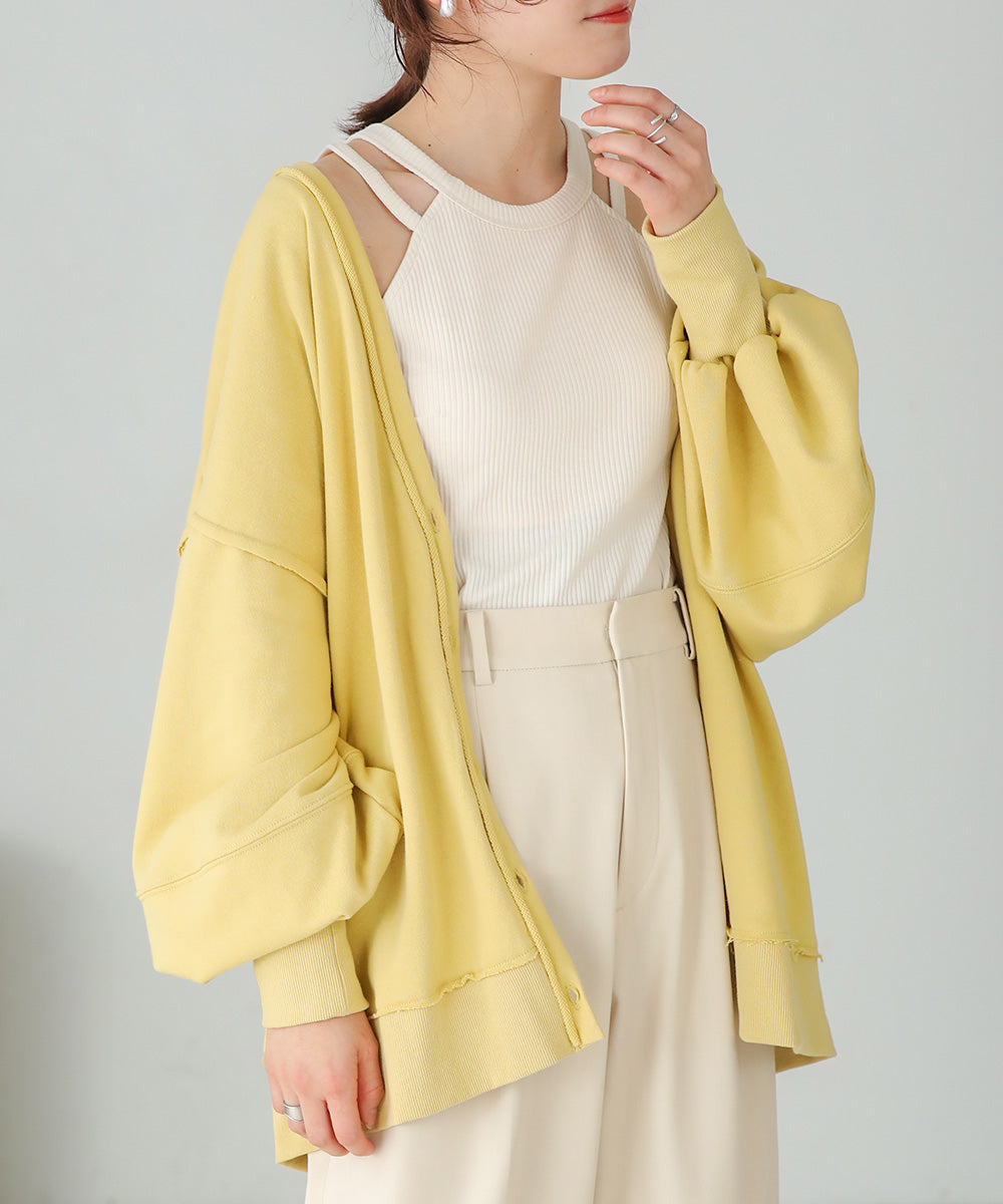 2WAY LOGO SWEAT CARDIGAN