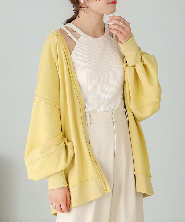 2WAY LOGO SWEAT CARDIGAN