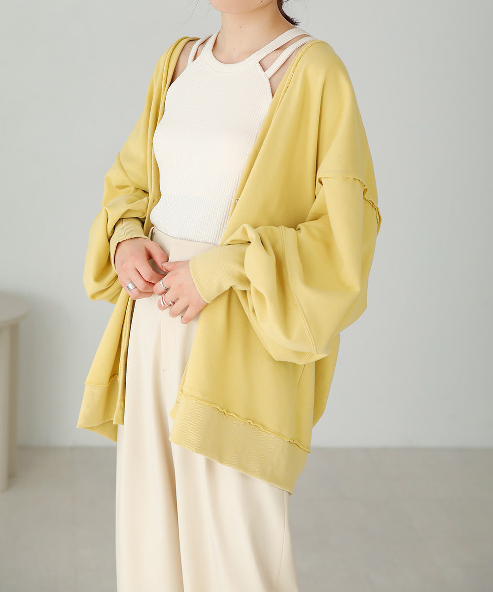 2WAY LOGO SWEAT CARDIGAN