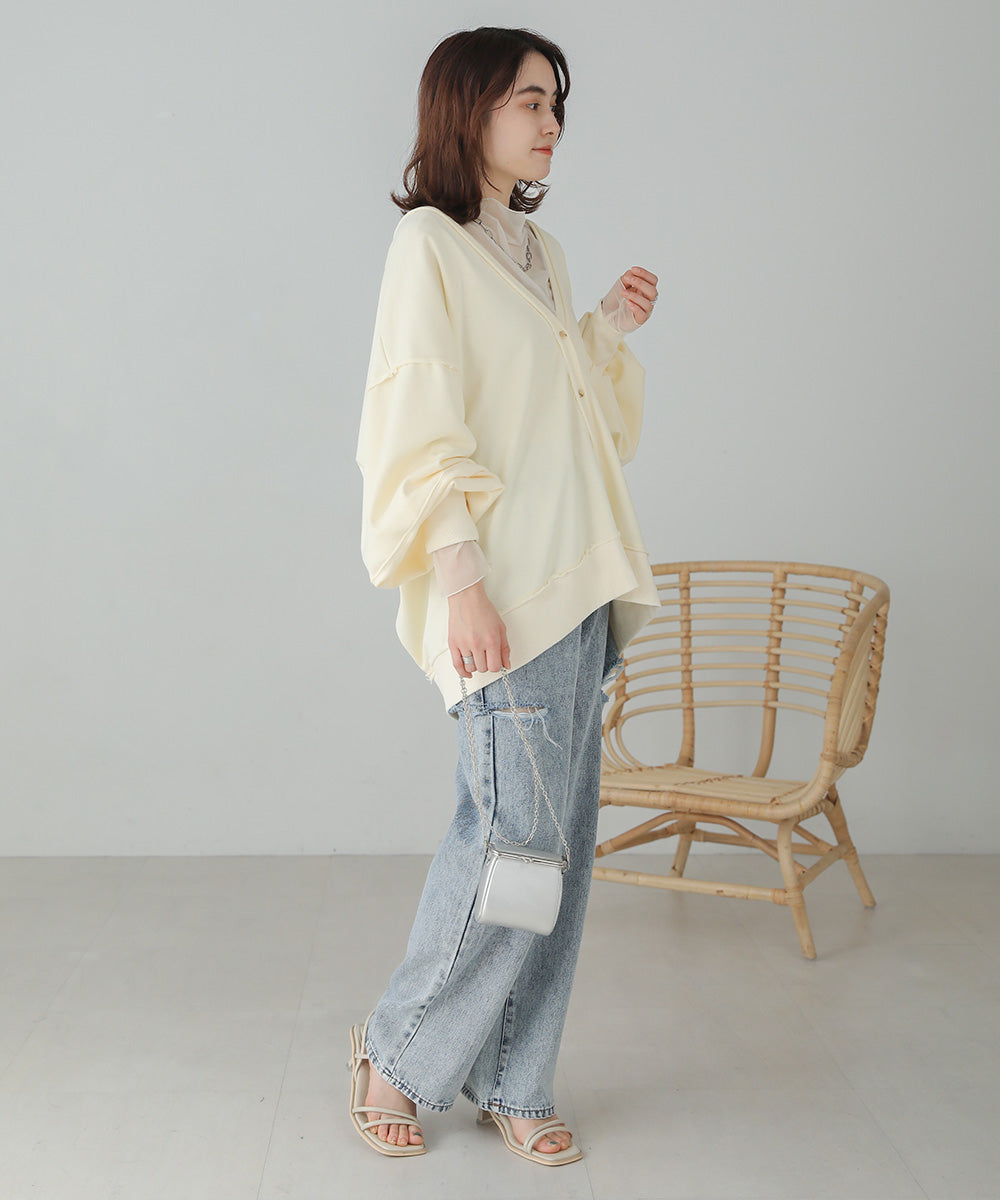 2WAY LOGO SWEAT CARDIGAN