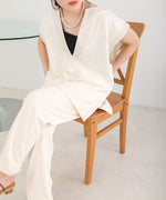 HEM TIE SWEAT TUCK PANTS