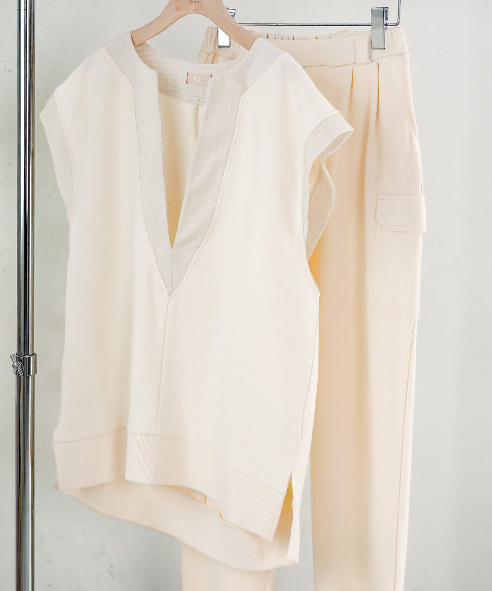 HEM TIE SWEAT TUCK PANTS