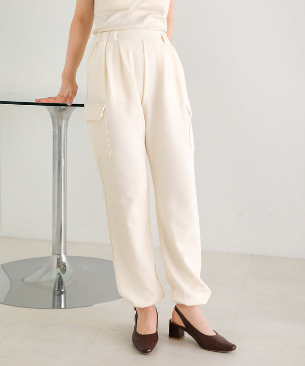 HEM TIE SWEAT TUCK PANTS
