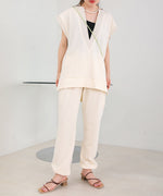 HEM TIE SWEAT TUCK PANTS