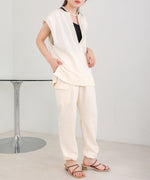 HEM TIE SWEAT TUCK PANTS