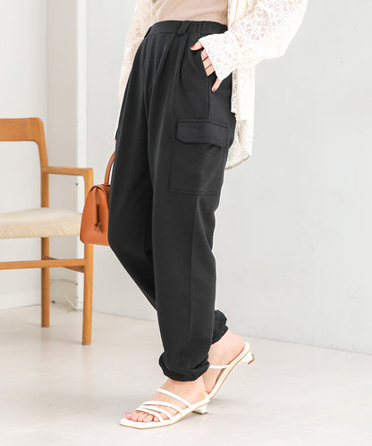 HEM TIE SWEAT TUCK PANTS