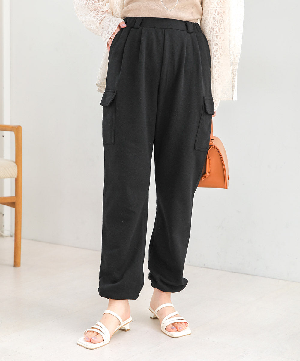 HEM TIE SWEAT TUCK PANTS