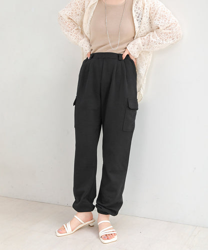 HEM TIE SWEAT TUCK PANTS