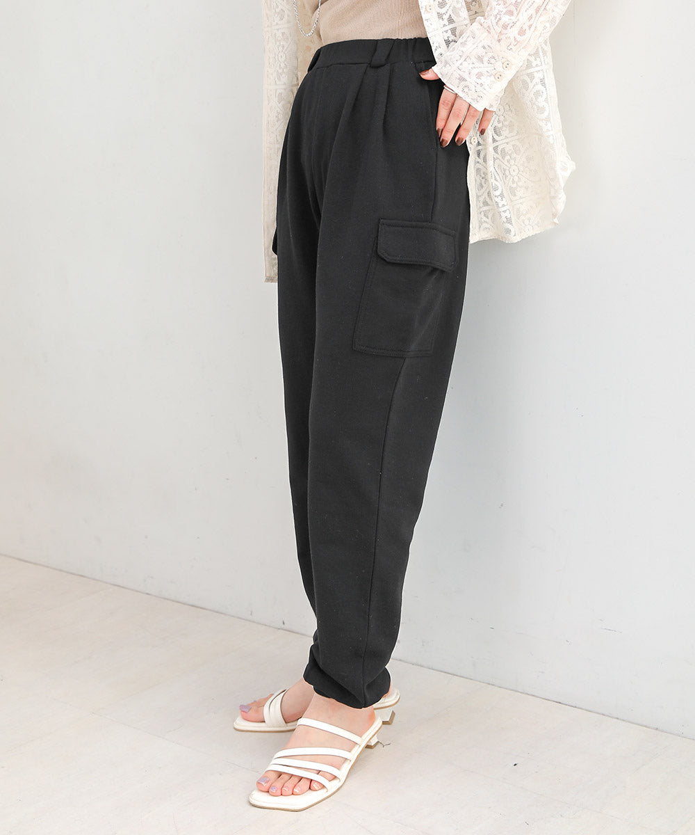 HEM TIE SWEAT TUCK PANTS