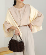 PEARL BUTTON LAYERED BLOUSE