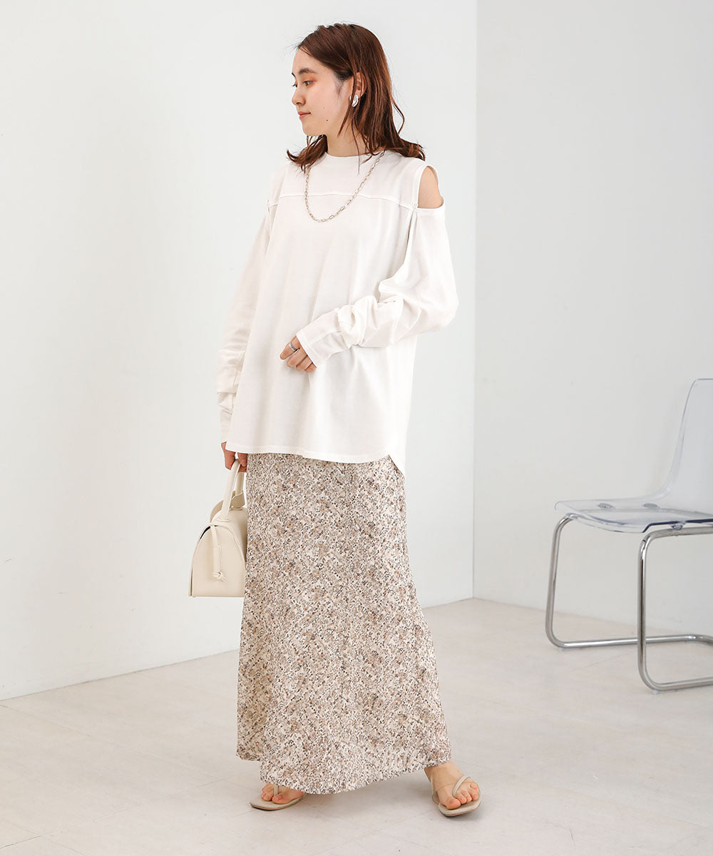 2WAY SLEEVE SLIT TOPS
