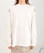 2WAY SLEEVE SLIT TOPS
