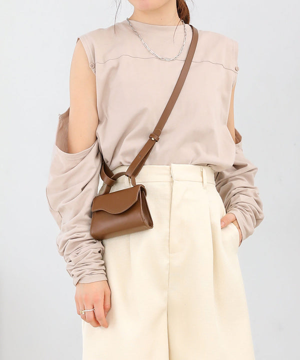 2WAY SLEEVE SLIT TOPS