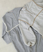 COLOR SCHEME PIPING TWEED ONEPIECE