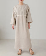 COLOR SCHEME PIPING TWEED ONEPIECE
