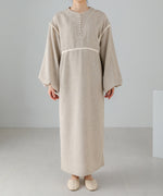 COLOR SCHEME PIPING TWEED ONEPIECE