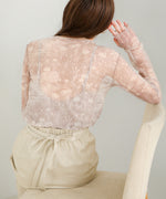 NUANCE PRINT SHEER TOPS