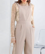 2WAY SHOULDER SHIRRING SALOPETTE