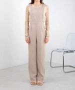 2WAY SHOULDER SHIRRING SALOPETTE