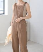 2WAY SHOULDER SHIRRING SALOPETTE